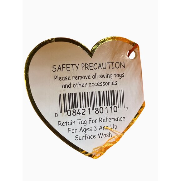 Ty Classic Alacazam Orange Halloween Cat Plush With Hat - Picture 11 of 15